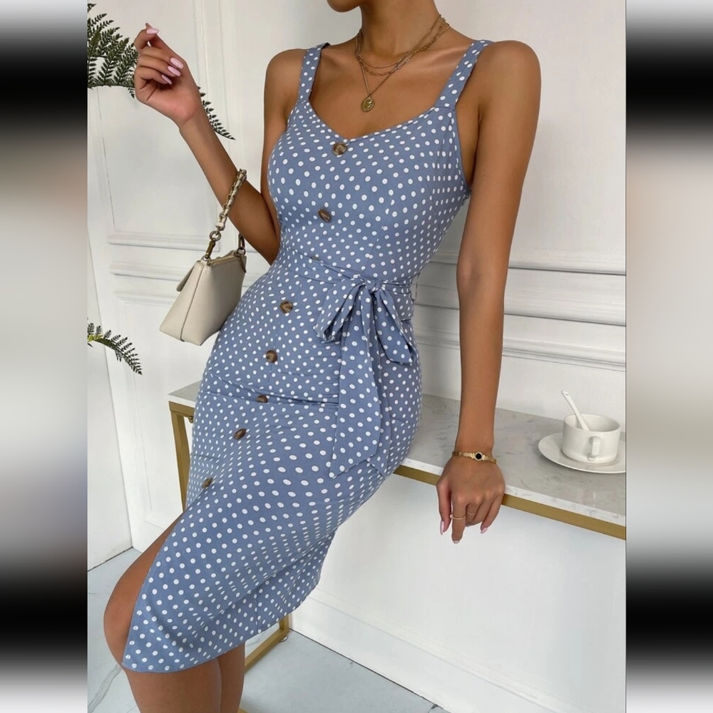 SHEIN large polka dot dress